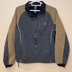 Kuhl Wool Blend Full Zip Jacket - Men's Size M - Gray